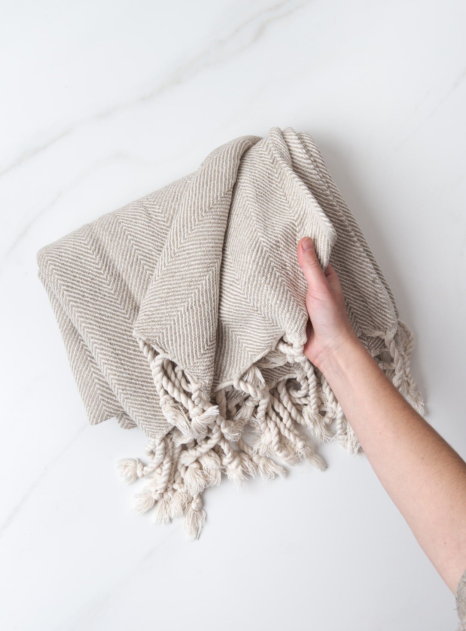 Herringbone Throw Blankets