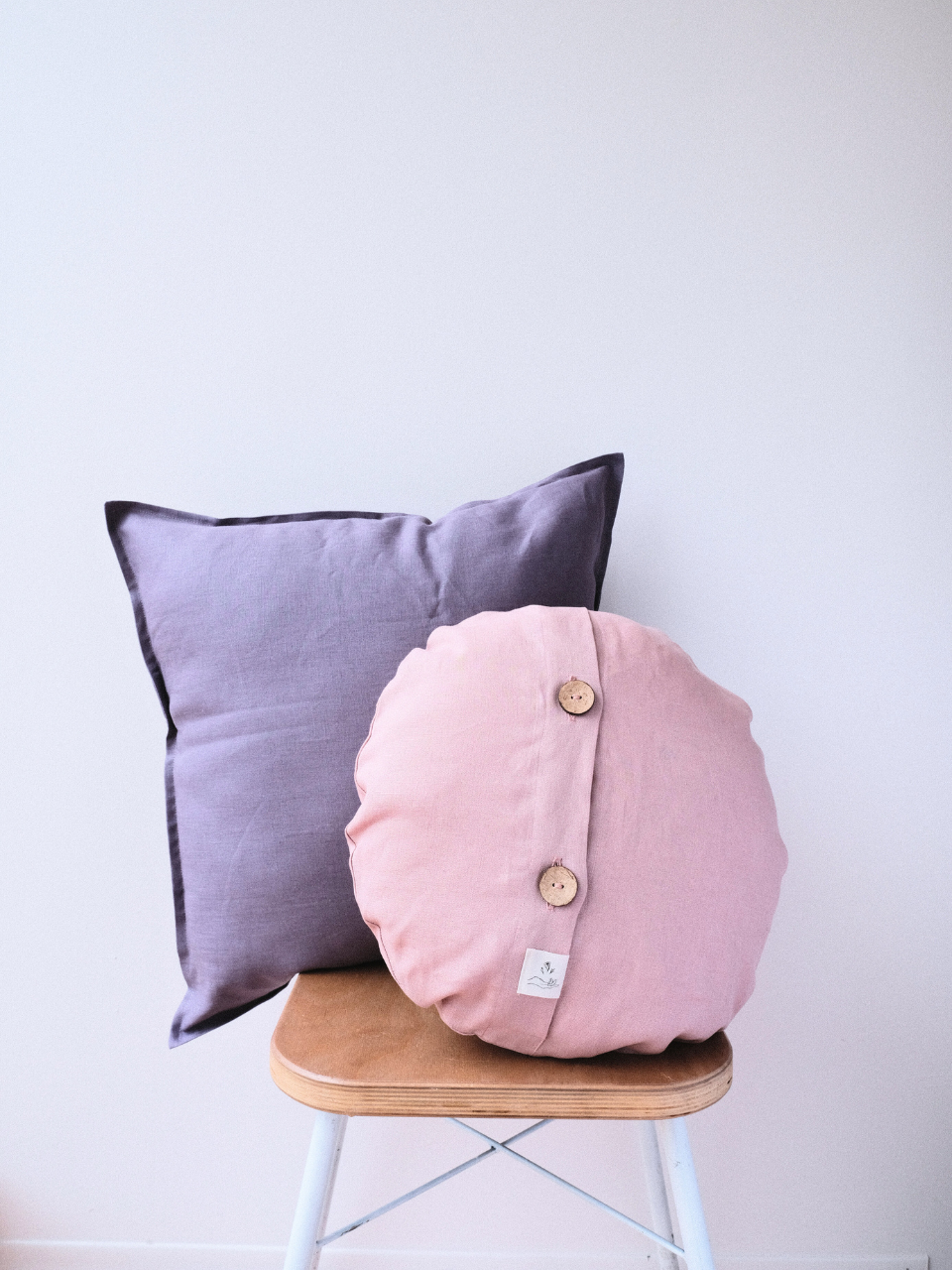 Housse de coussin en lin