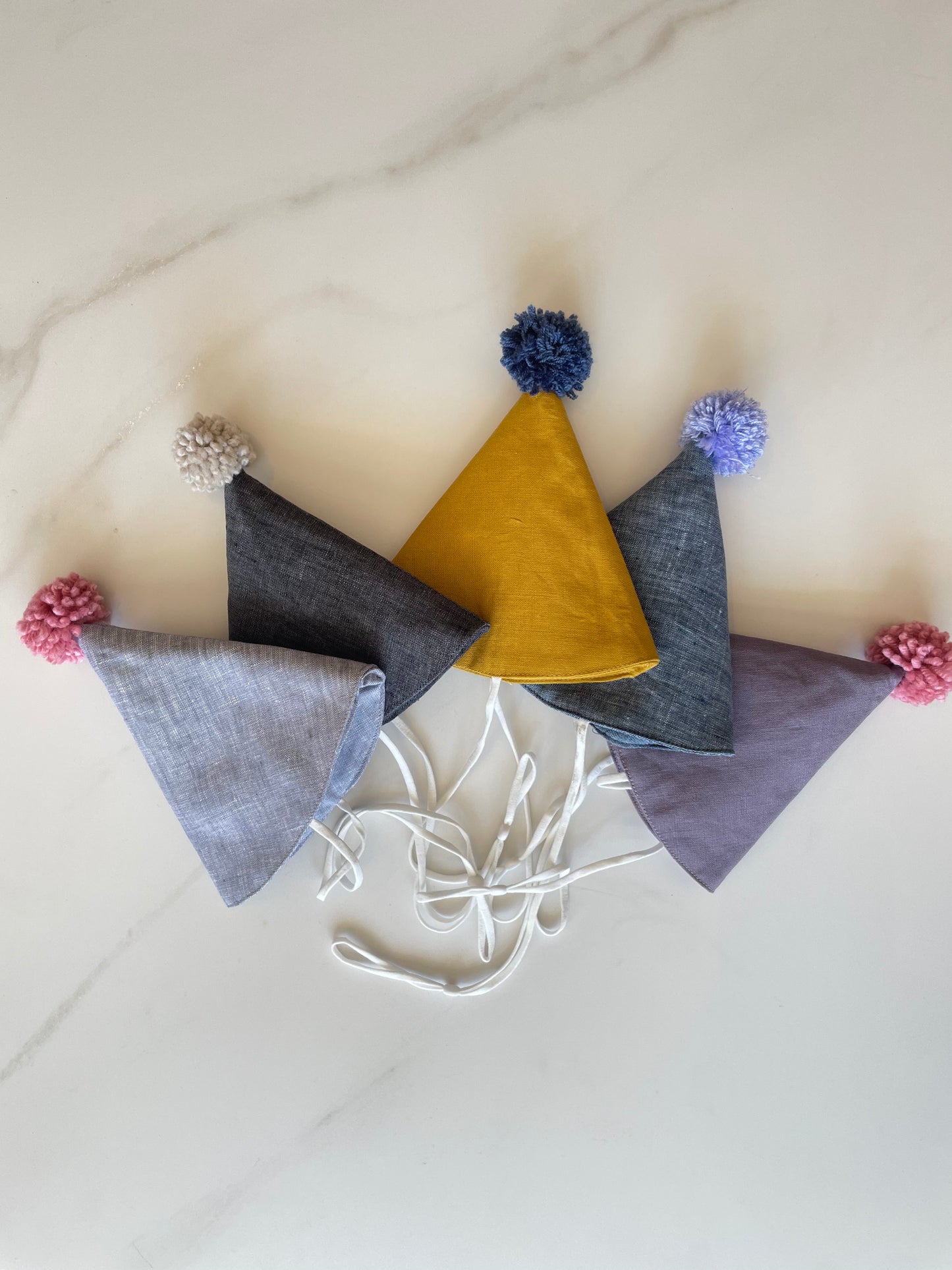 Linen Birthday hat