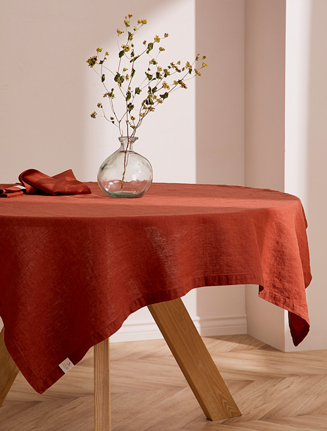 Linen Tablecloth - Terracota