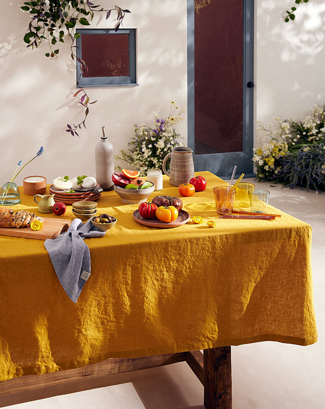 Linen tablecloth