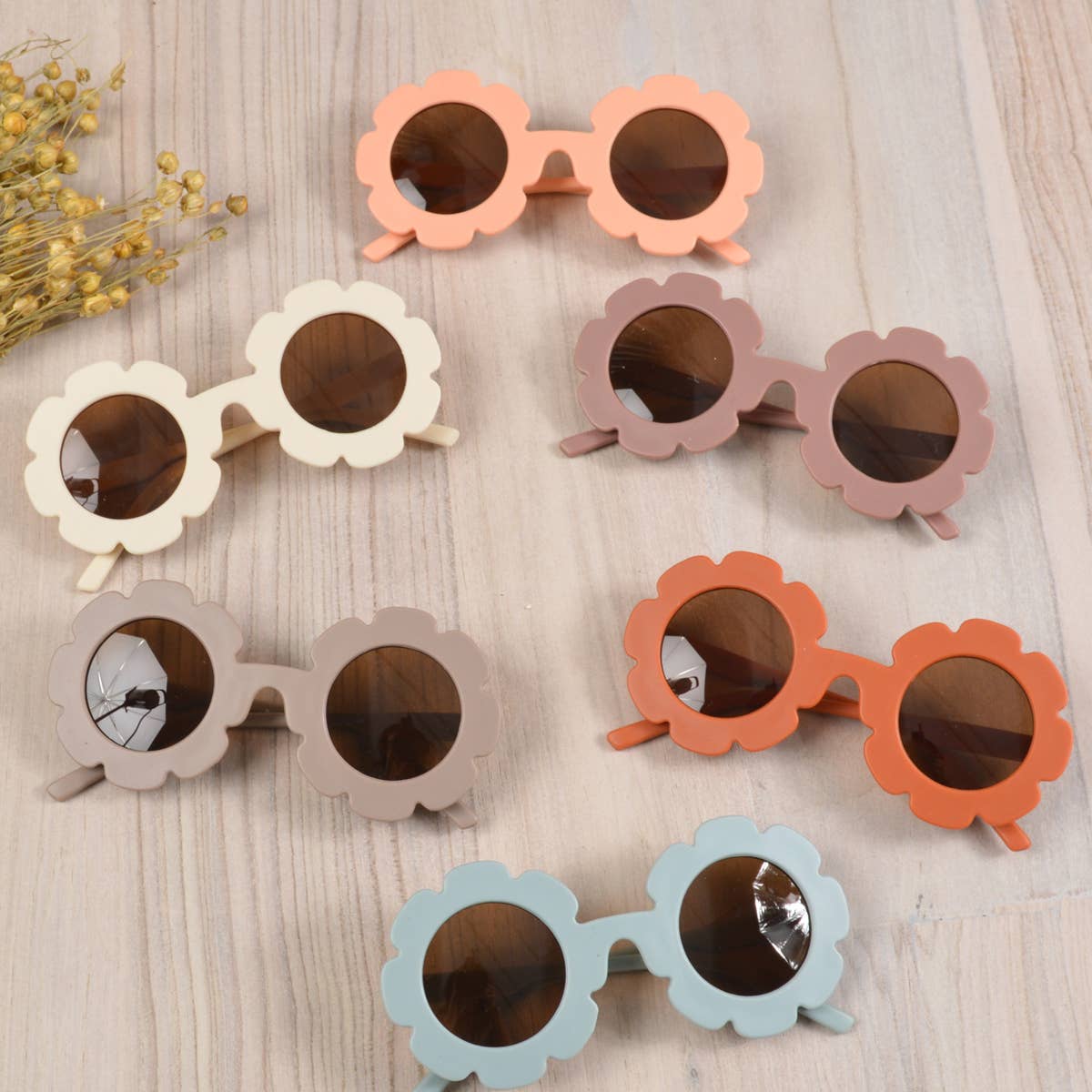 Kid's Sunflower Shape Sunglasses