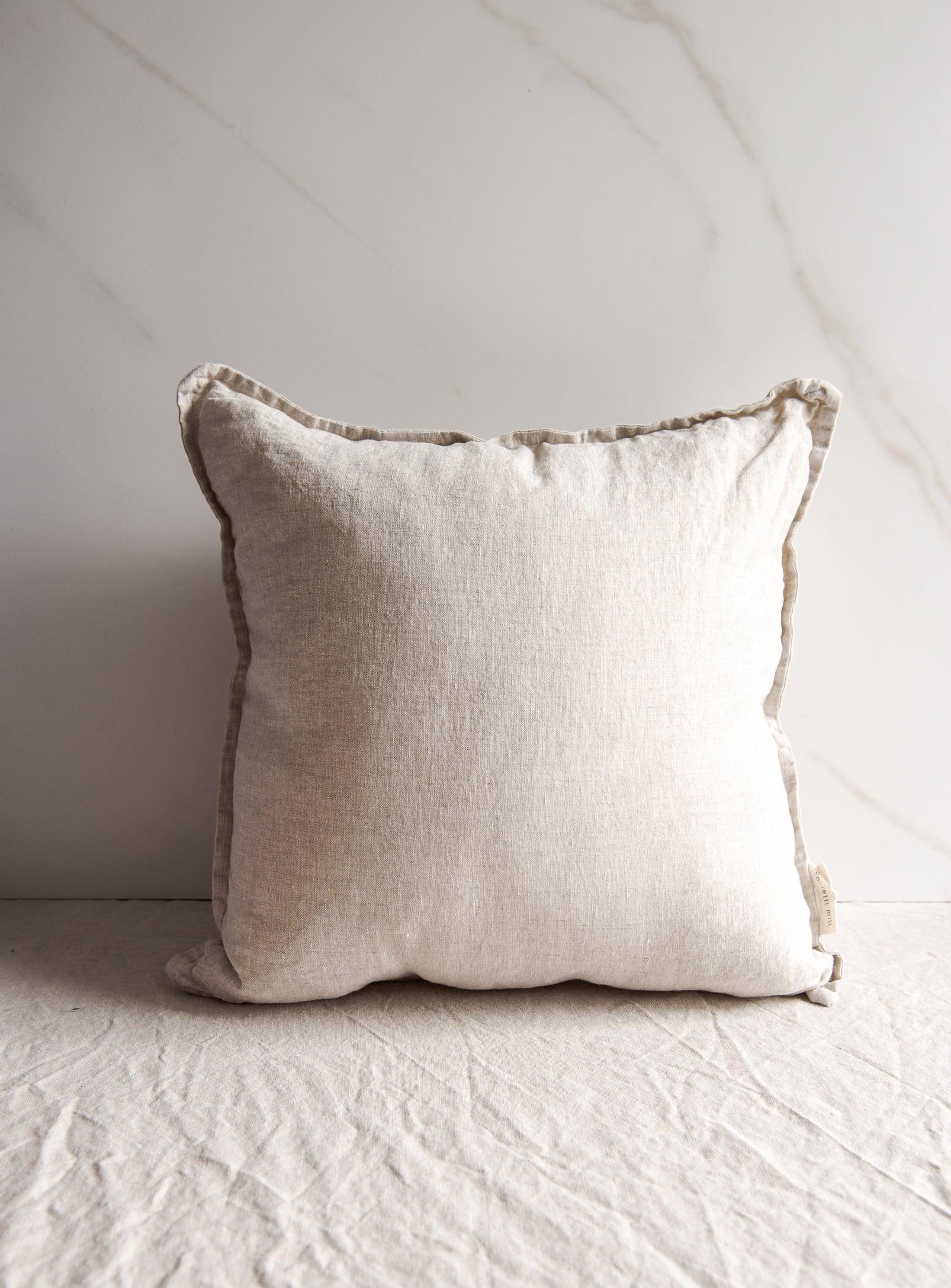 Natural linen shop cushion covers